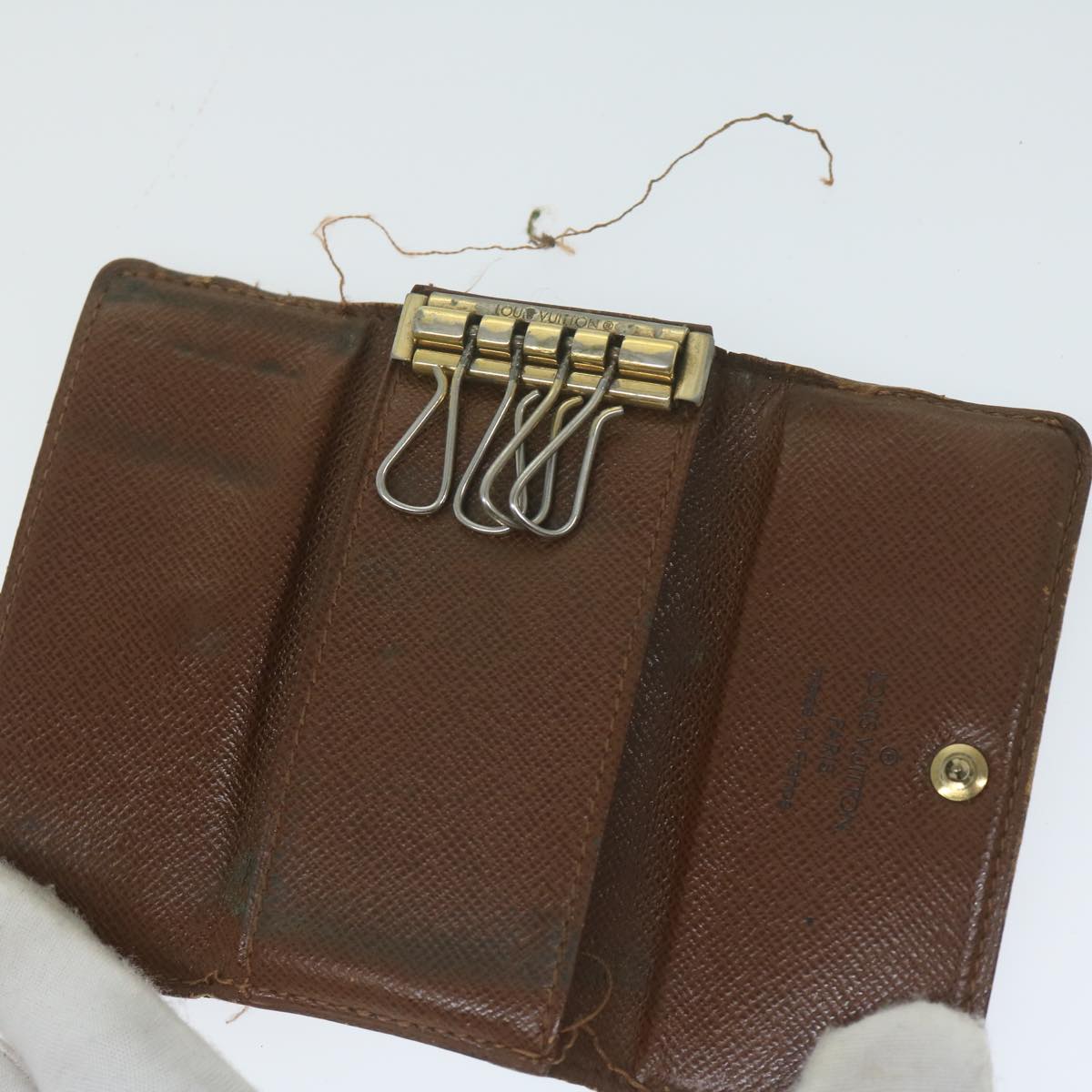 LOUIS VUITTON Epi Monogram Key Case 11 pieces Green Red LV 62872