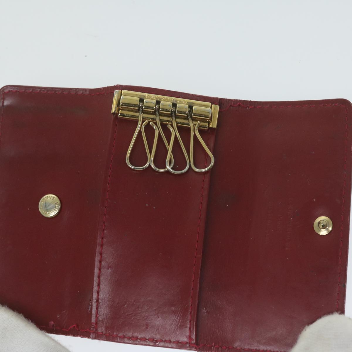 LOUIS VUITTON Epi Monogram Key Case 11 pieces Green Red LV 62872