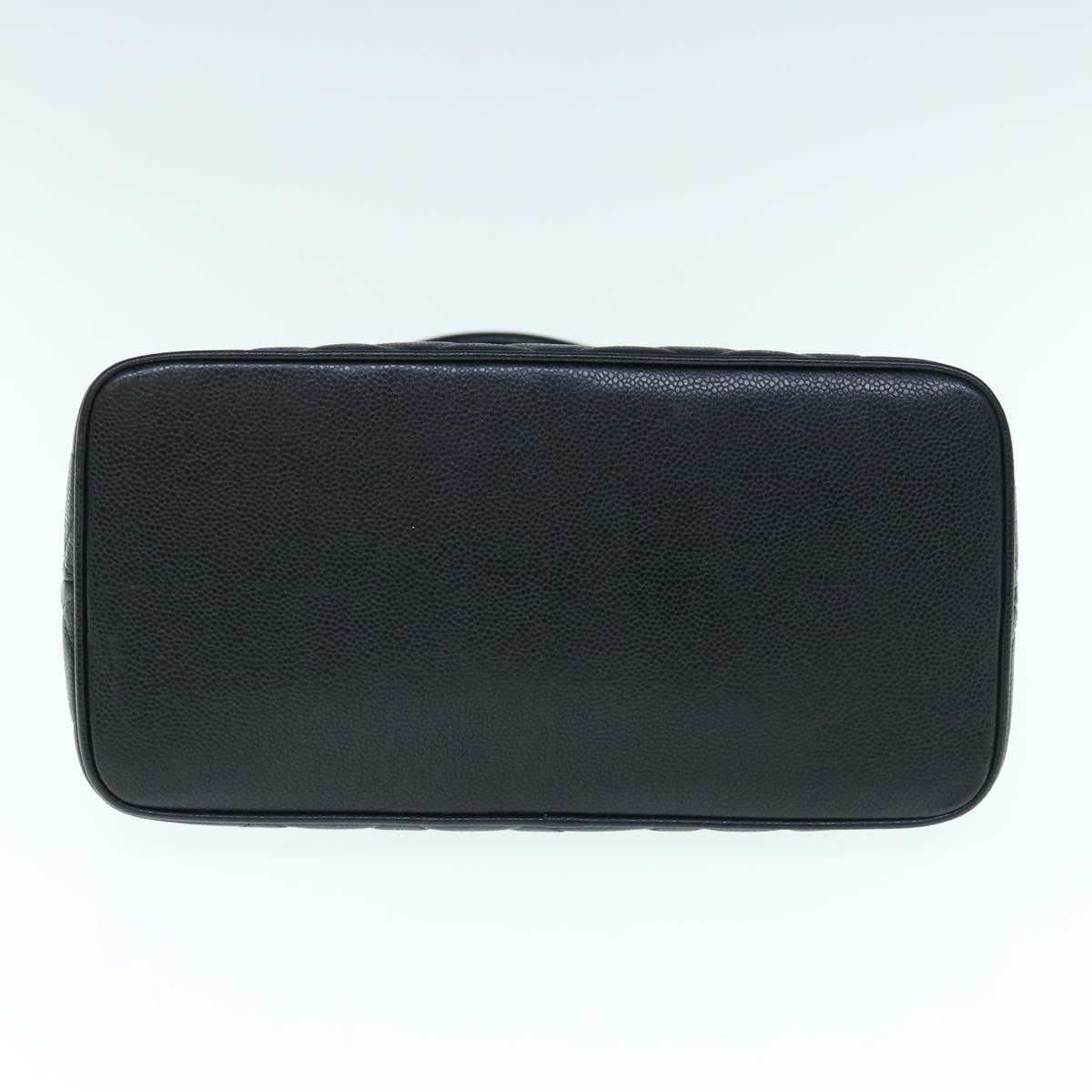 CHANEL Tote Bag Caviar Skin Standard Black CC 62895S