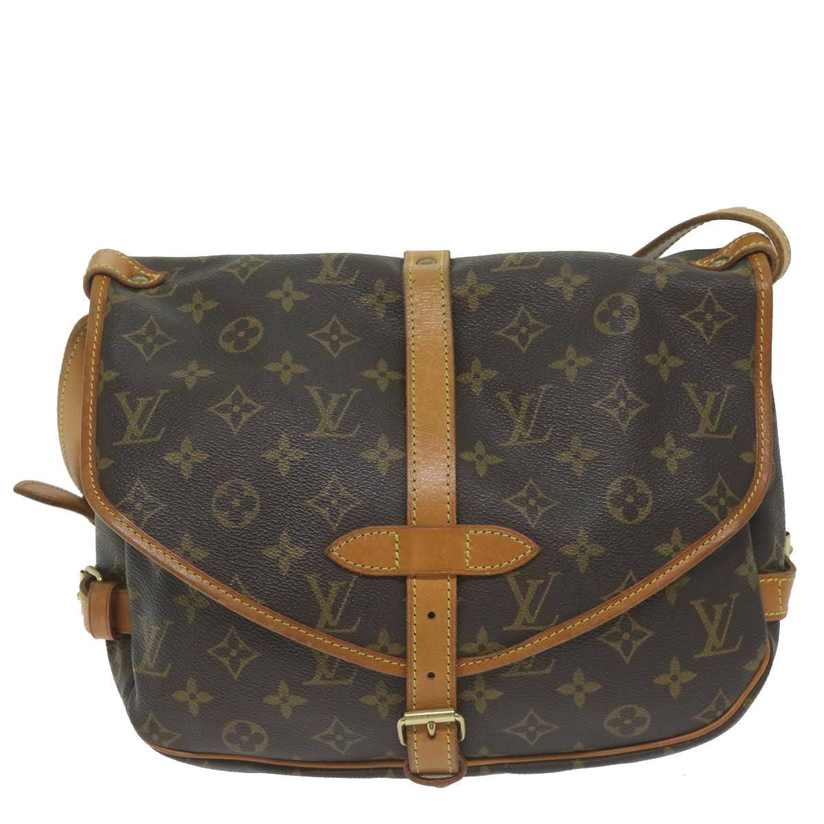 LOUIS VUITTON Monogram Saumur 30 Shoulder Bag M42256 LV 62922