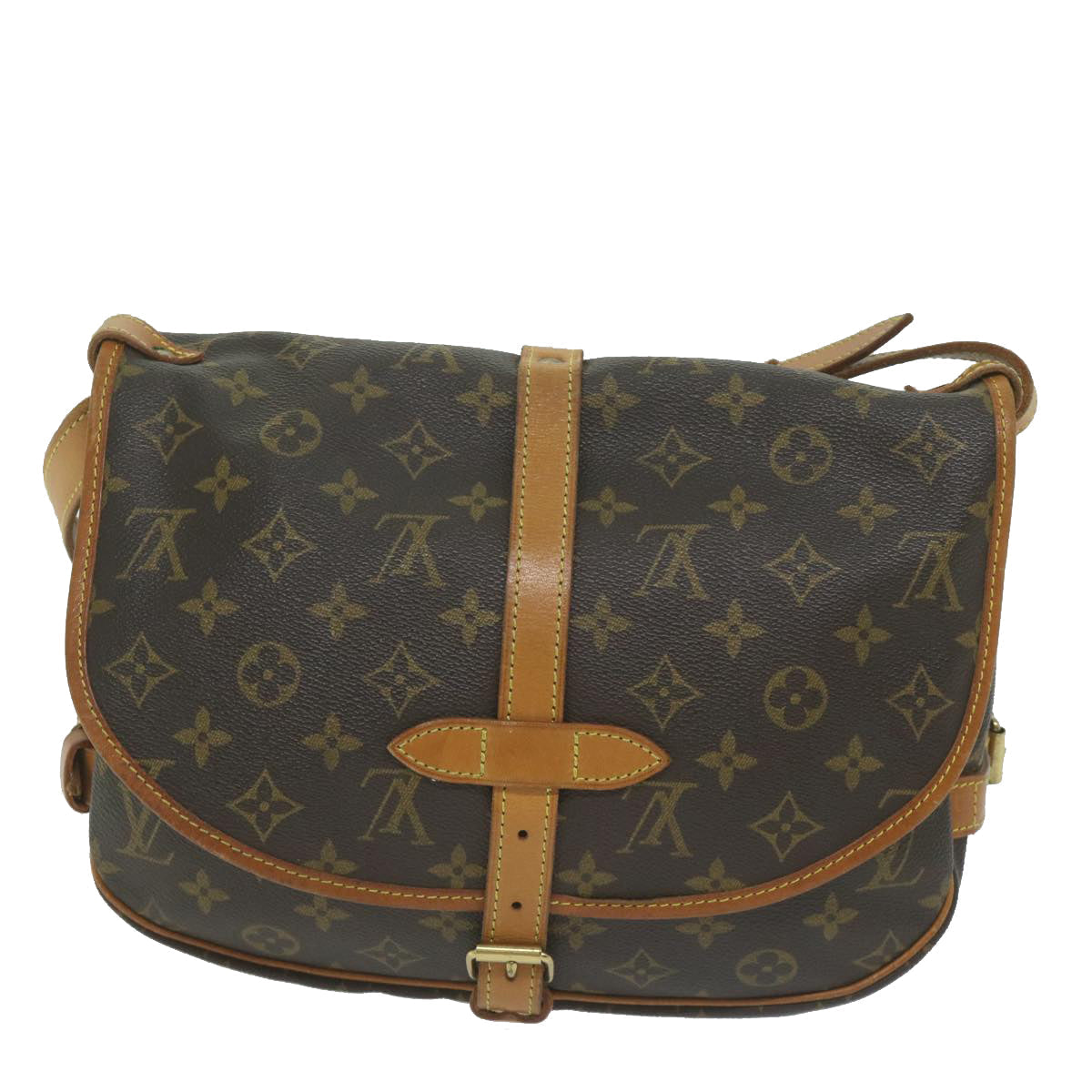 LOUIS VUITTON Monogram Saumur 30 Shoulder Bag M42256 LV 62922