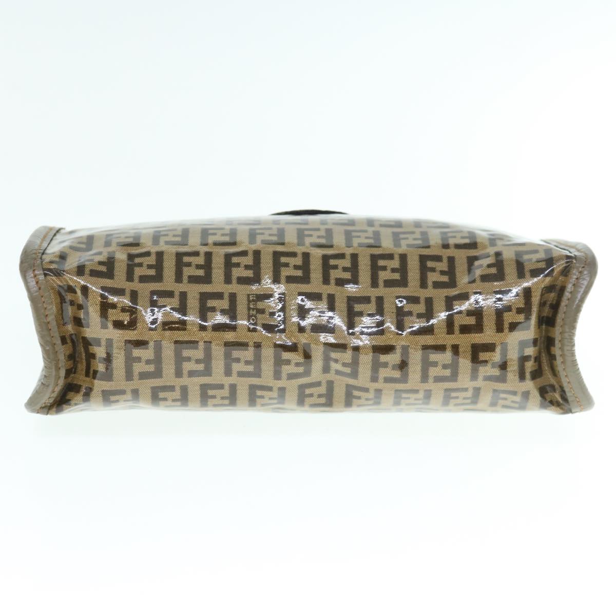 FENDI Zucchino Canvas Clutch Bag Beige 62934
