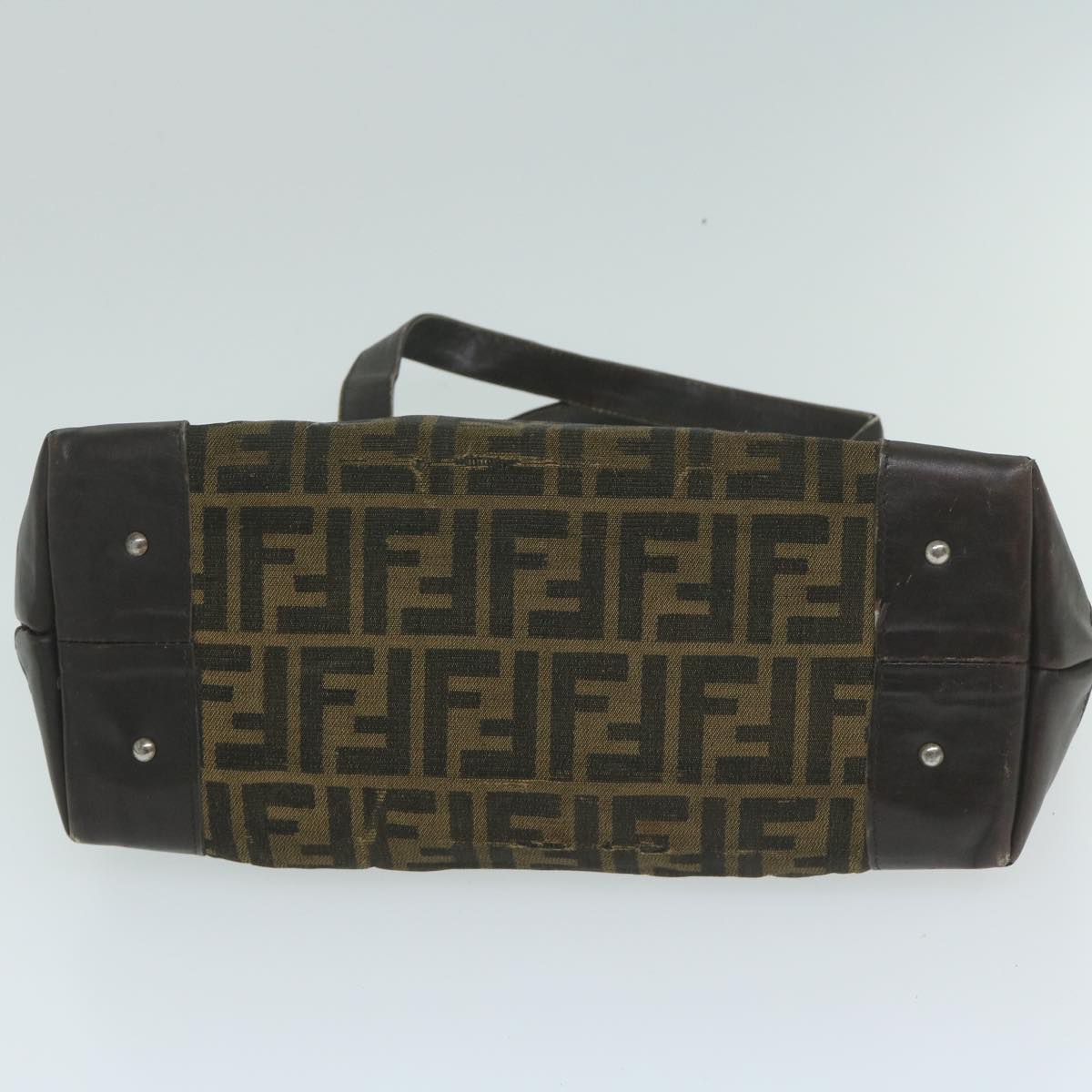FENDI Zucca Canvas Shoulder Bag 2Set Brown 62974