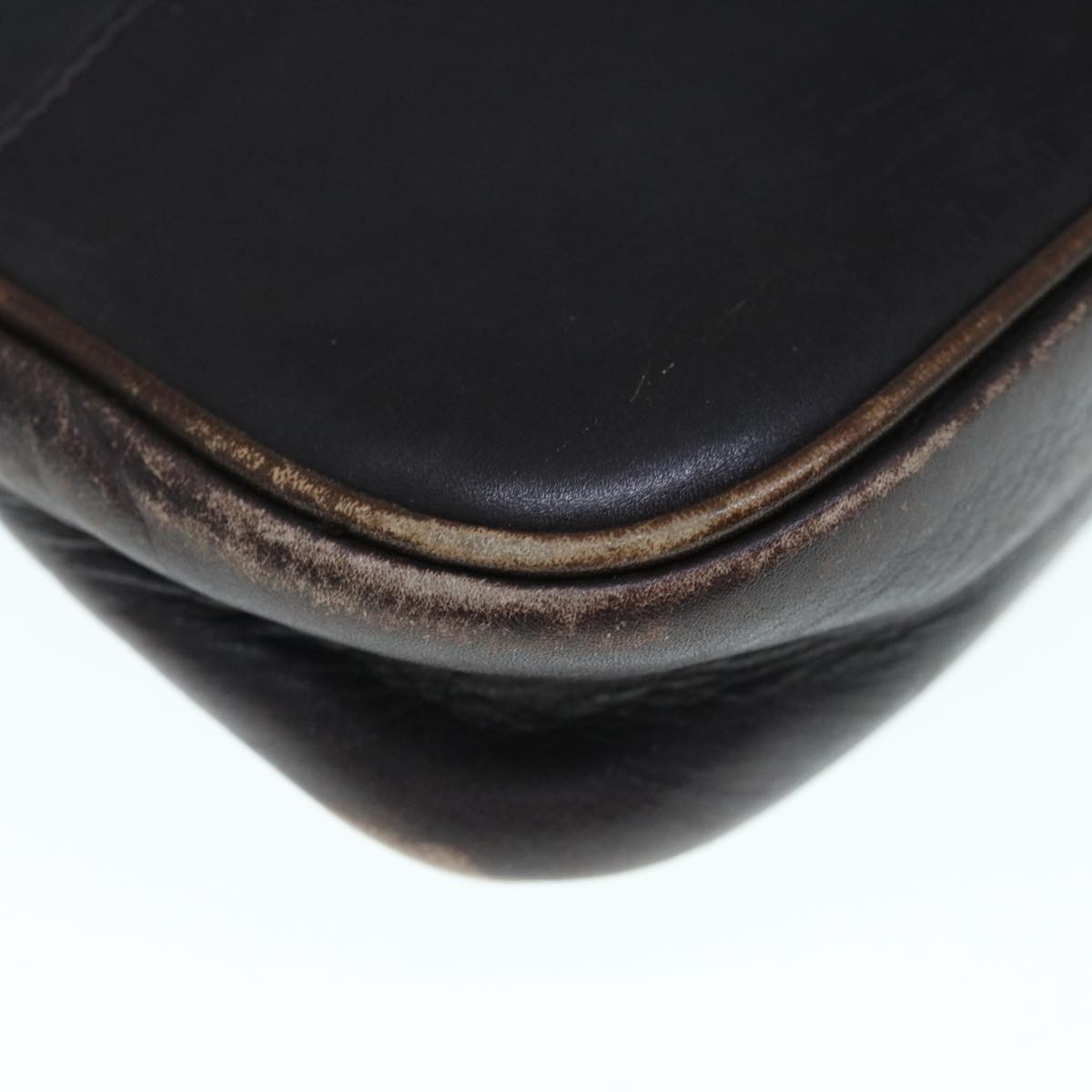 FENDI Zucca Canvas Hand Bag 2way Black Brown 62975