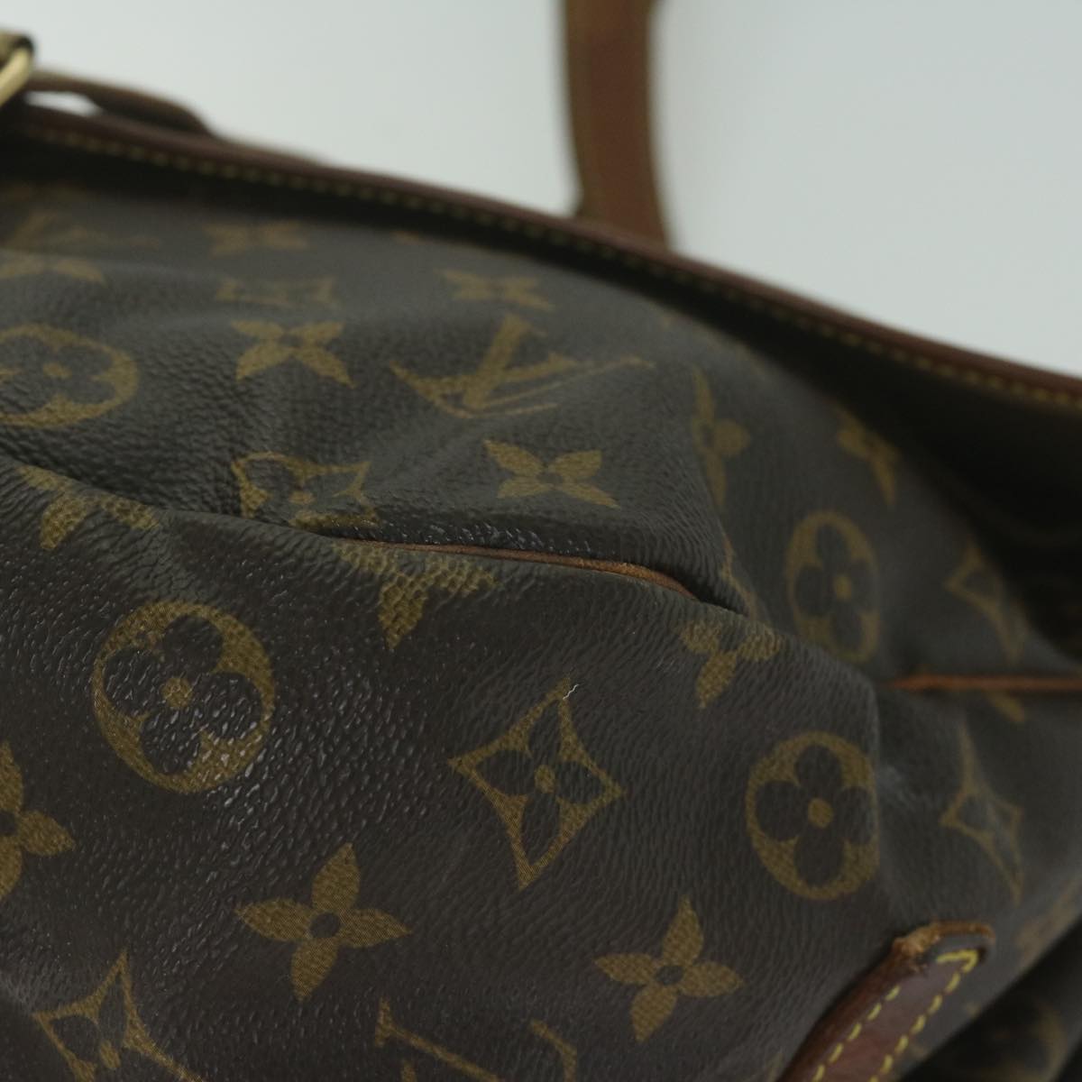 LOUIS VUITTON Monogram Saumur 35 Shoulder Bag M42254 LV 63107