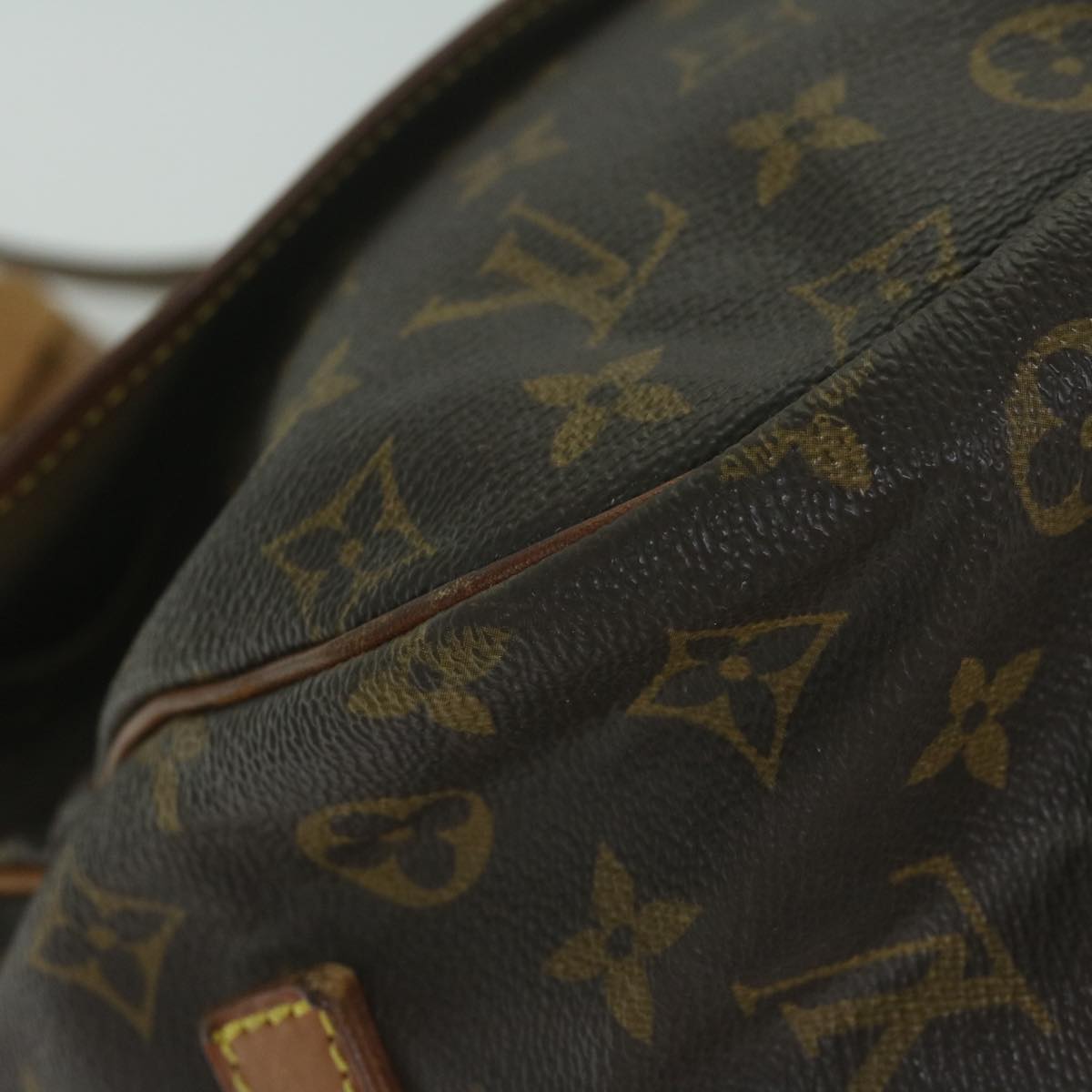 LOUIS VUITTON Monogram Saumur 35 Shoulder Bag M42254 LV 63107