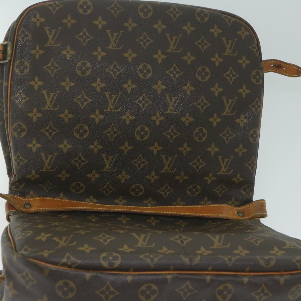 LOUIS VUITTON Monogram Saumur 35 Shoulder Bag M42254 LV 63107
