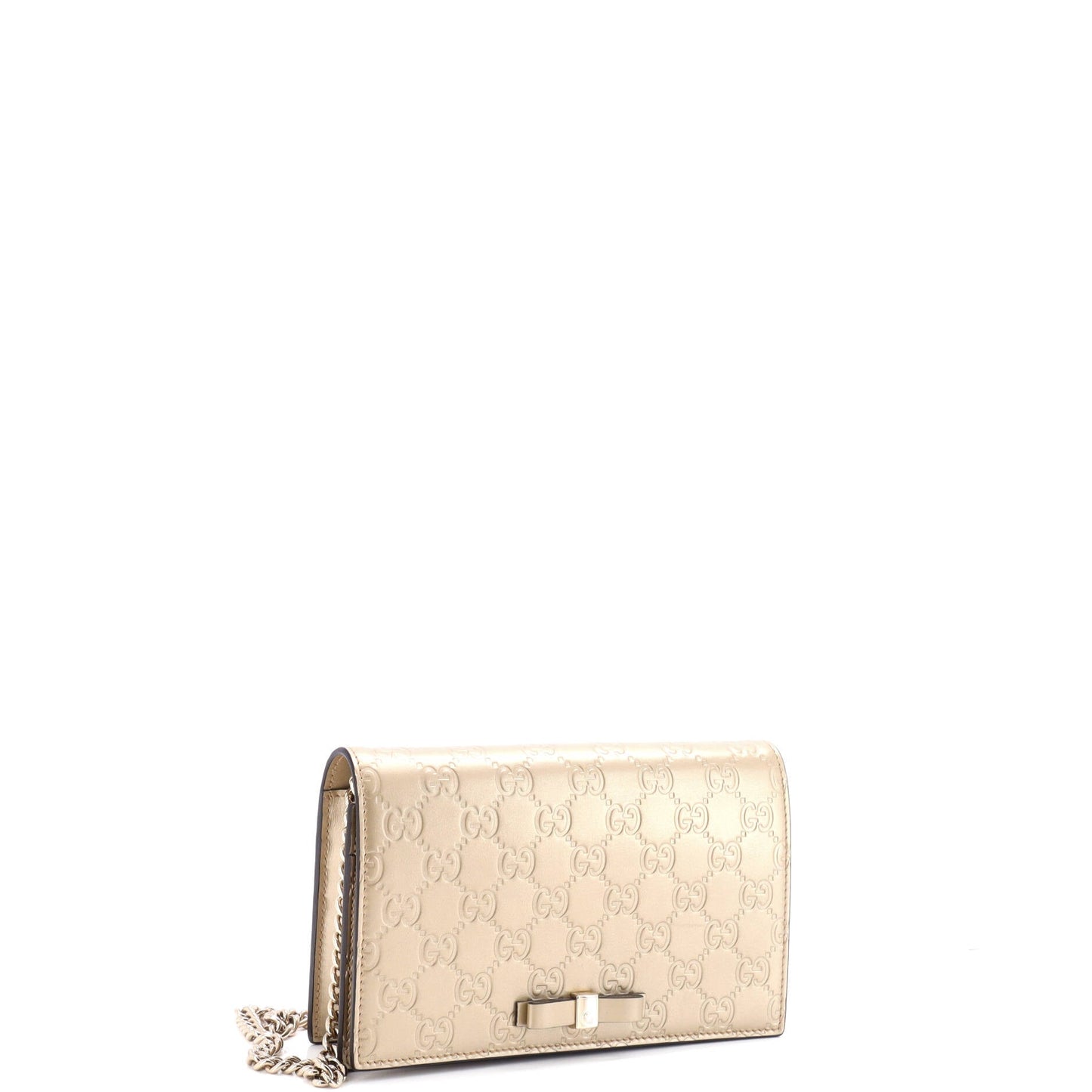 Signature Wallet on Chain Guccissima Leather