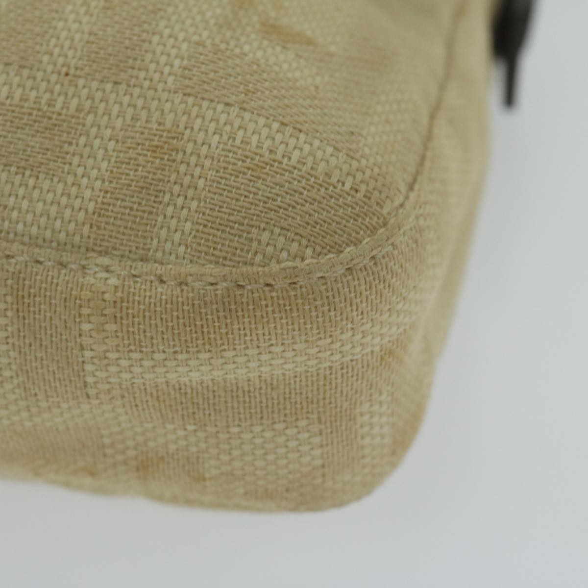 FENDI Zucca Canvas Mamma Baguette Shoulder Bag Beige 2321 26424 008 63159