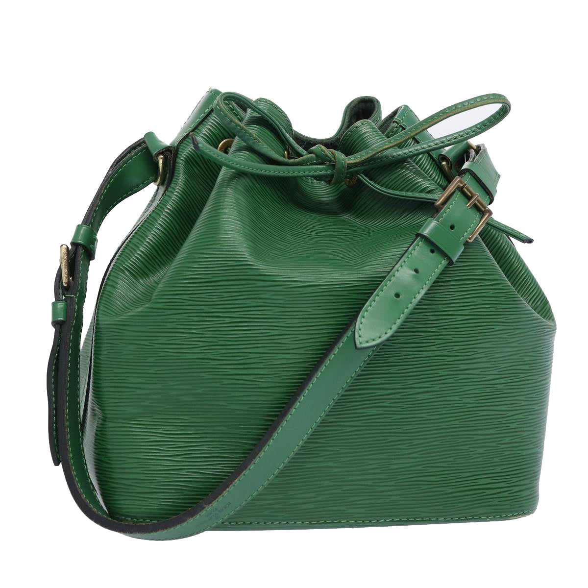 LOUIS VUITTON Epi Petit Noe Shoulder Bag Green M44104 LV 63216
