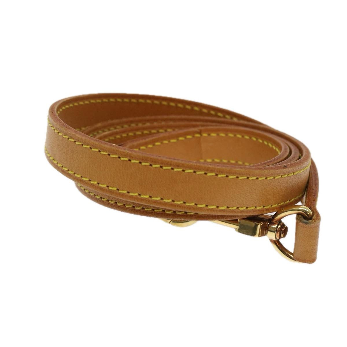 LOUIS VUITTON Shoulder Strap Leather 38.6"" Beige LV 63219