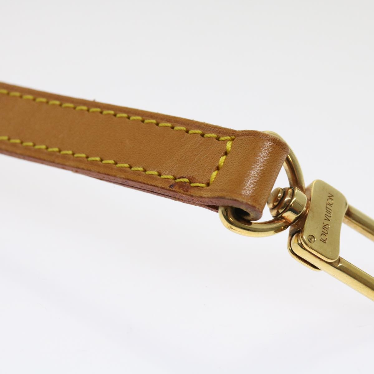 LOUIS VUITTON Shoulder Strap Leather 38.6"" Beige LV 63219