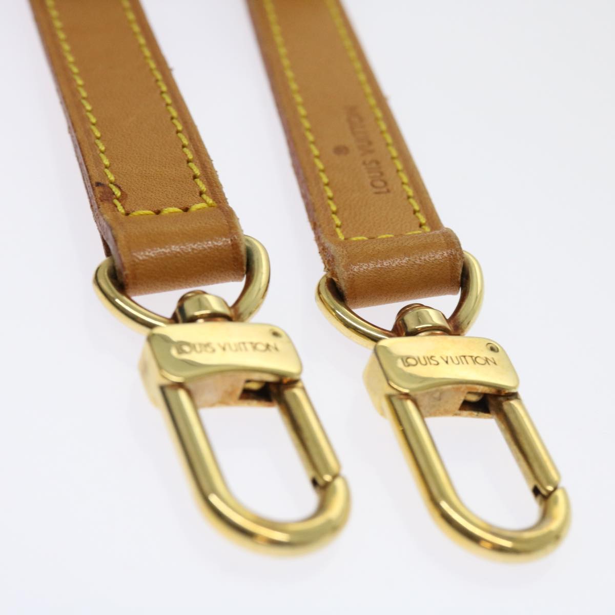 LOUIS VUITTON Shoulder Strap Leather 38.6"" Beige LV 63219