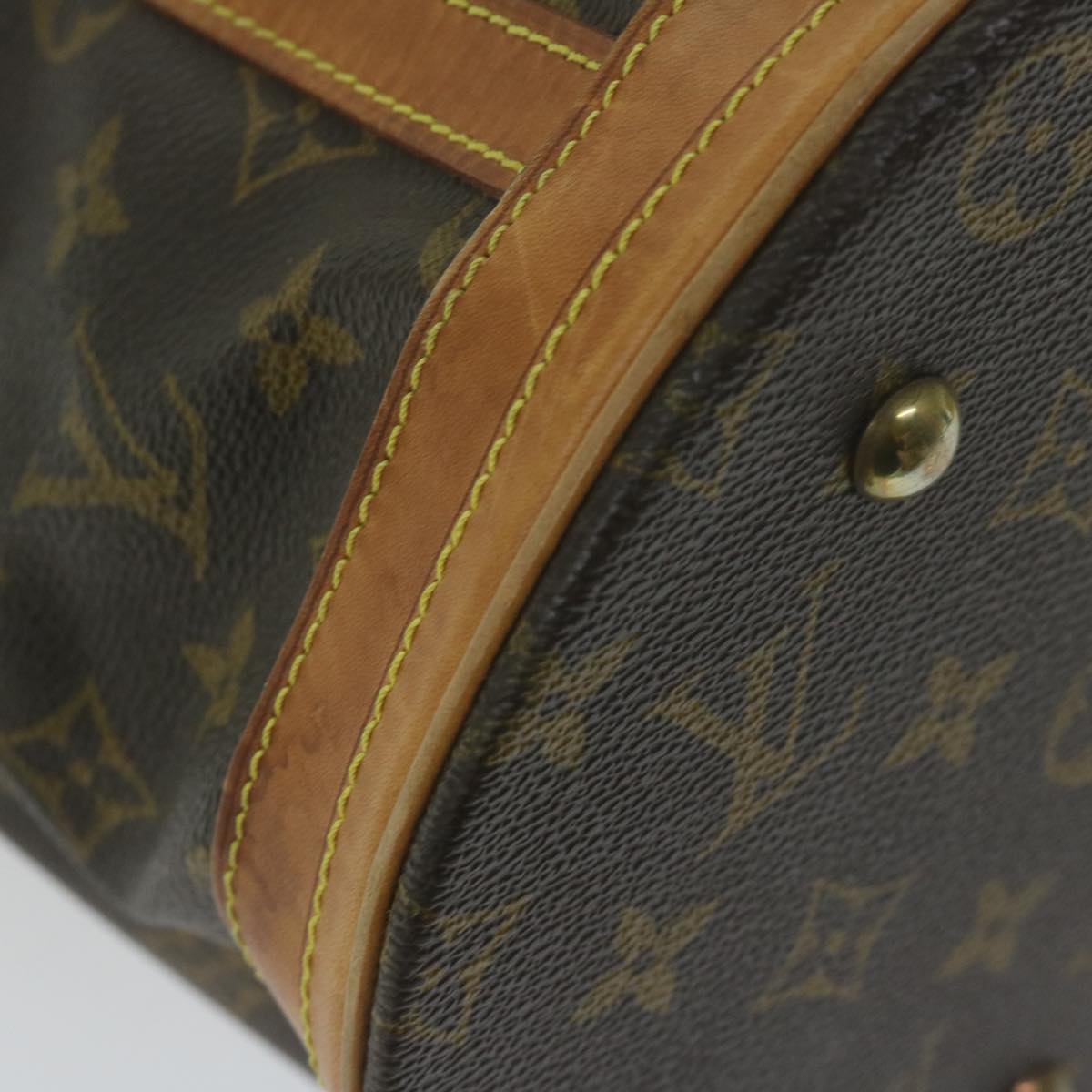 LOUIS VUITTON Monogram Bucket GM Shoulder Bag M42236 LV 63345
