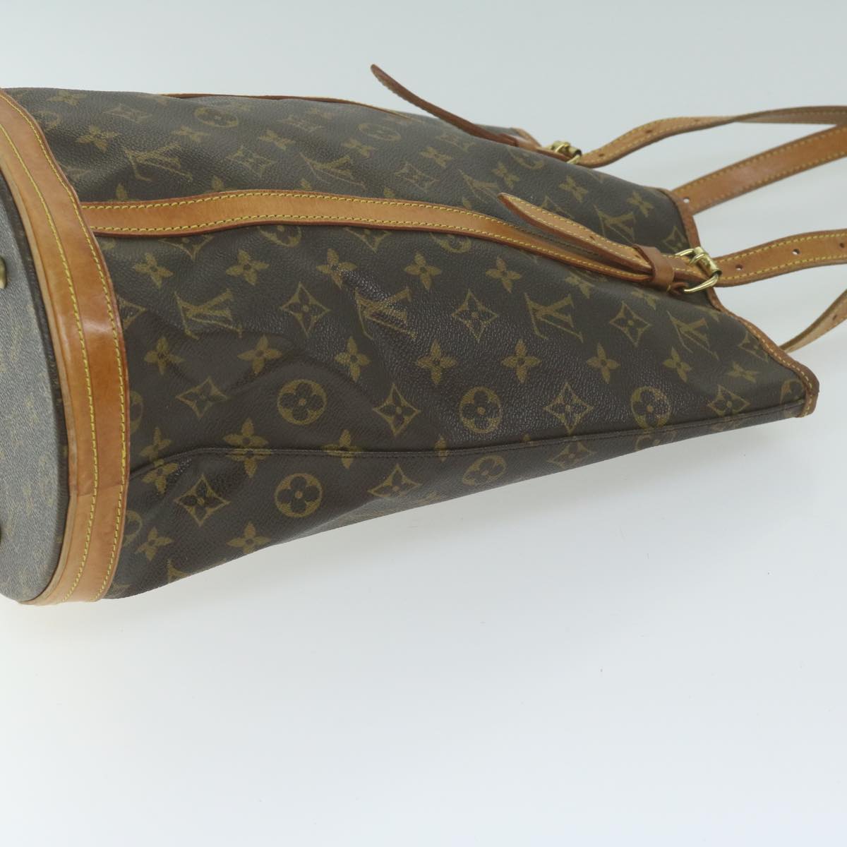 LOUIS VUITTON Monogram Bucket GM Shoulder Bag M42236 LV 63345