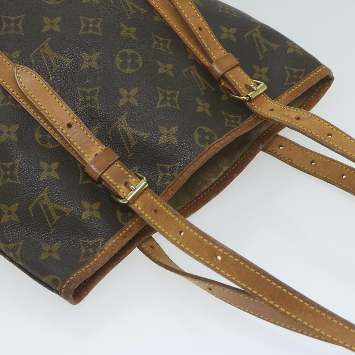 LOUIS VUITTON Monogram Bucket GM Shoulder Bag M42236 LV 63345