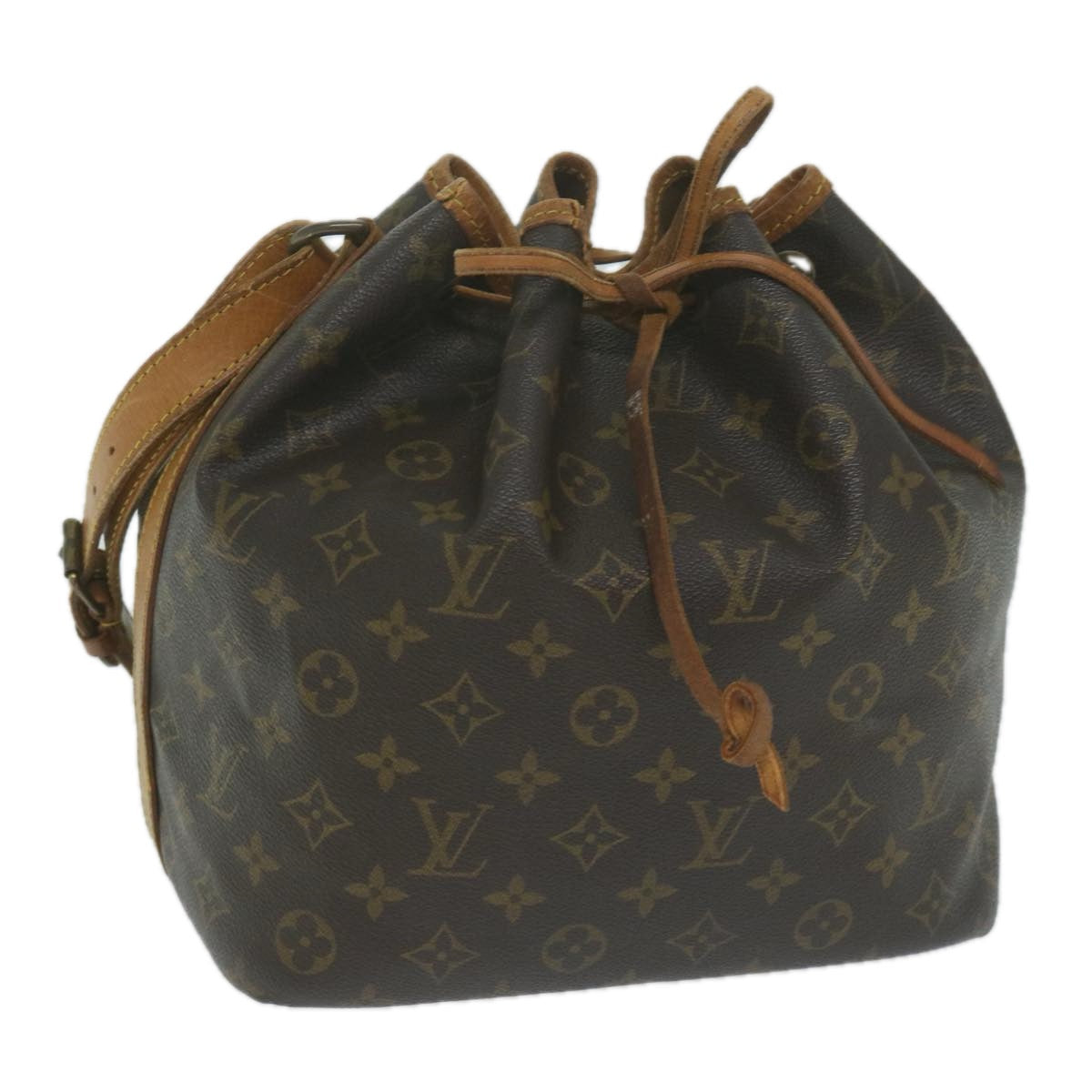 LOUIS VUITTON Monogram Petit Noe Shoulder Bag M42226 LV 63348