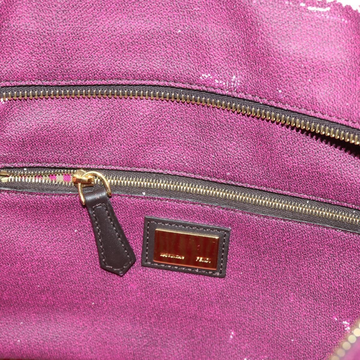 FENDI Zucca Canvas Tote Bag Black Brown 63397