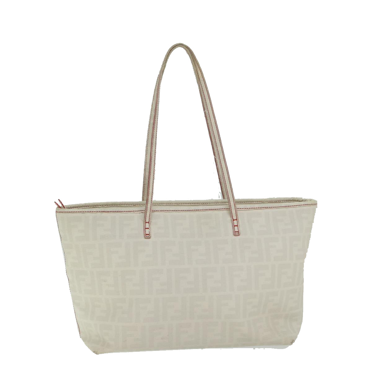 FENDI Zucca Canvas Tote Bag White 63448