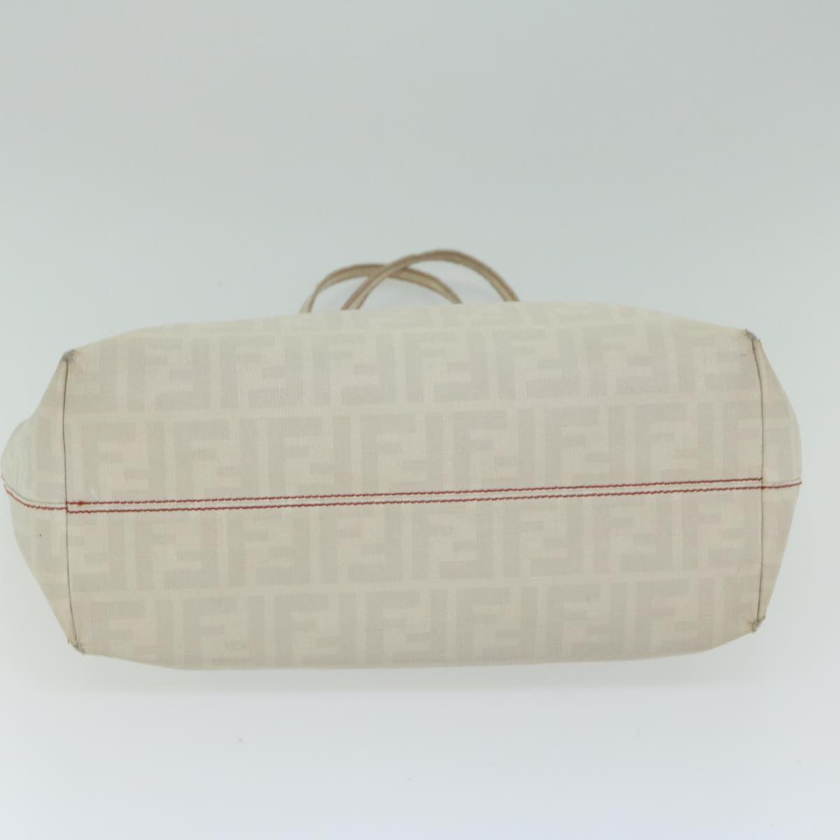 FENDI Zucca Canvas Tote Bag White 63448