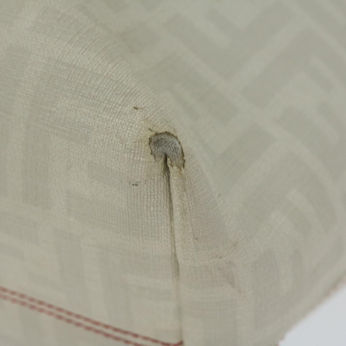 FENDI Zucca Canvas Tote Bag White 63448