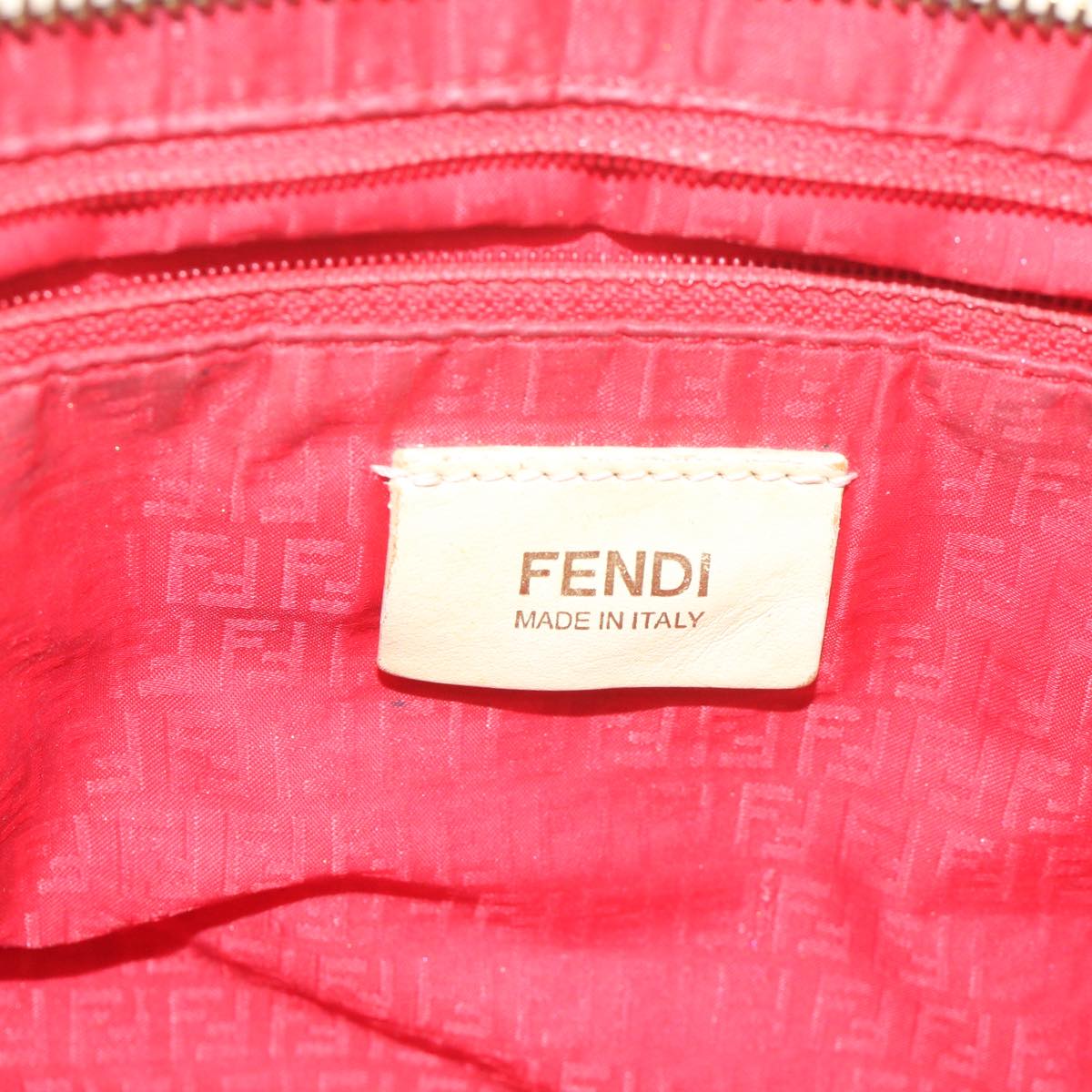 FENDI Zucca Canvas Tote Bag White 63448