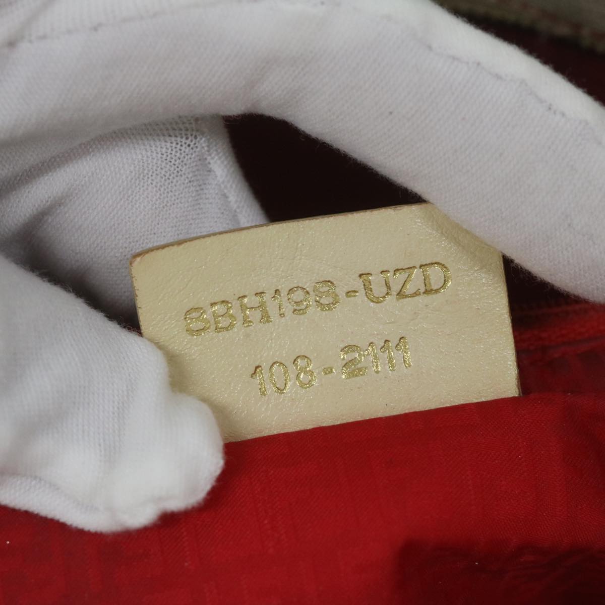 FENDI Zucca Canvas Tote Bag White 63448