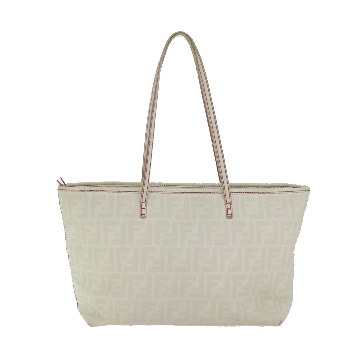FENDI Zucca Canvas Tote Bag White 63448
