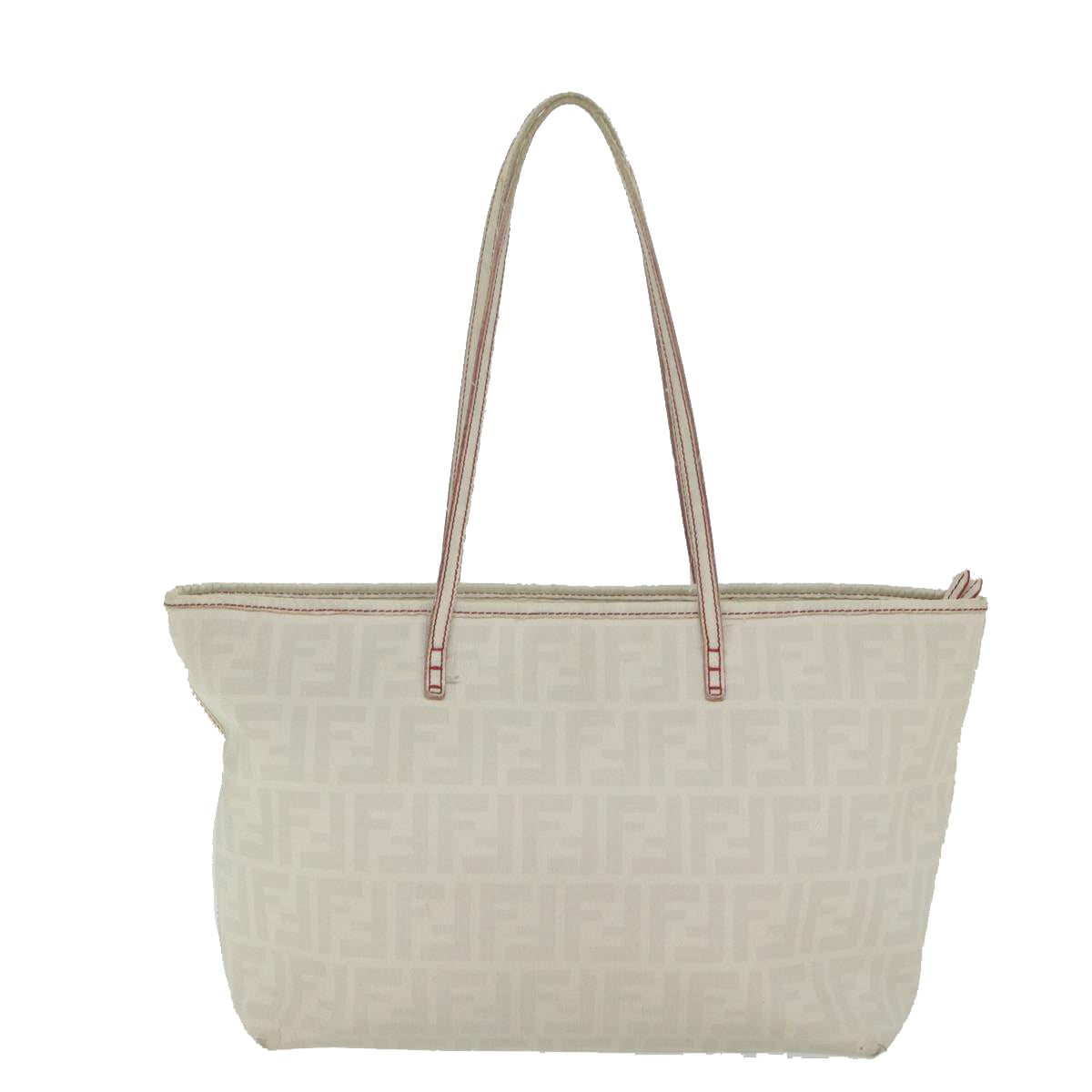 FENDI Zucca Canvas Tote Bag White 63448