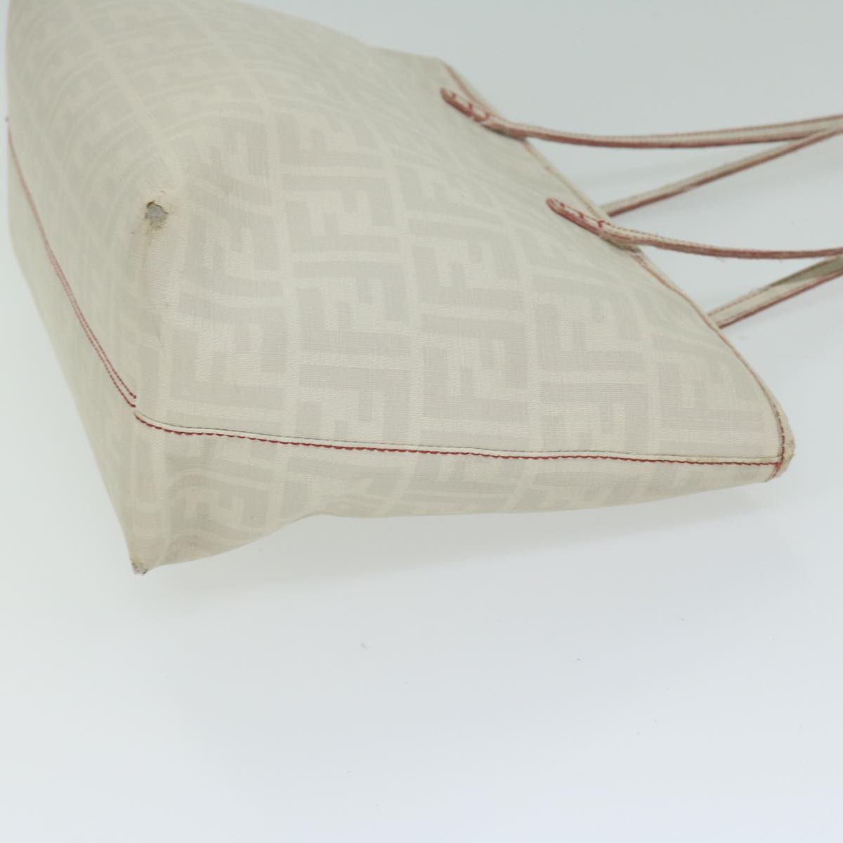 FENDI Zucca Canvas Tote Bag White 63448