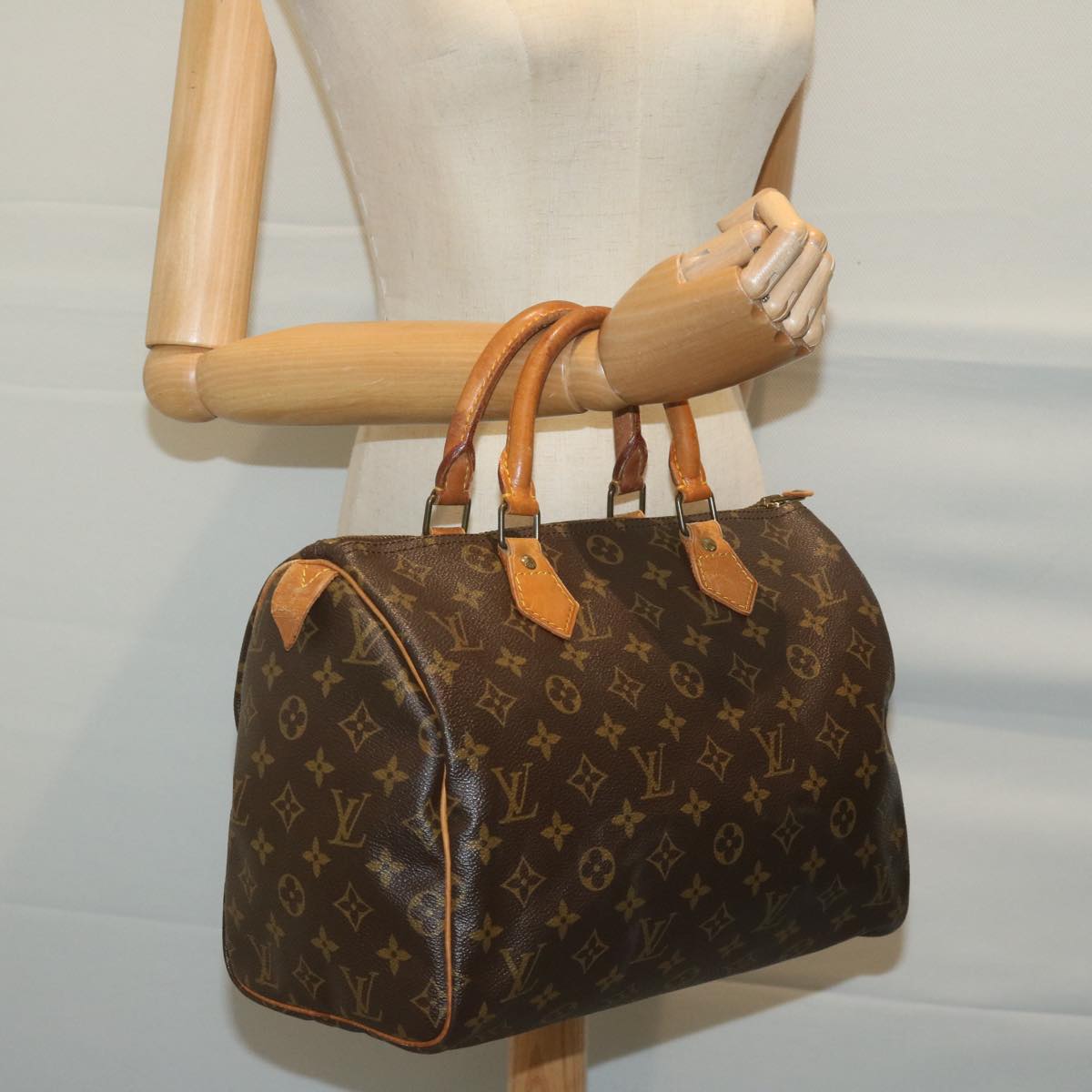 LOUIS VUITTON Monogram Speedy 30 Hand Bag M41526 LV 63454