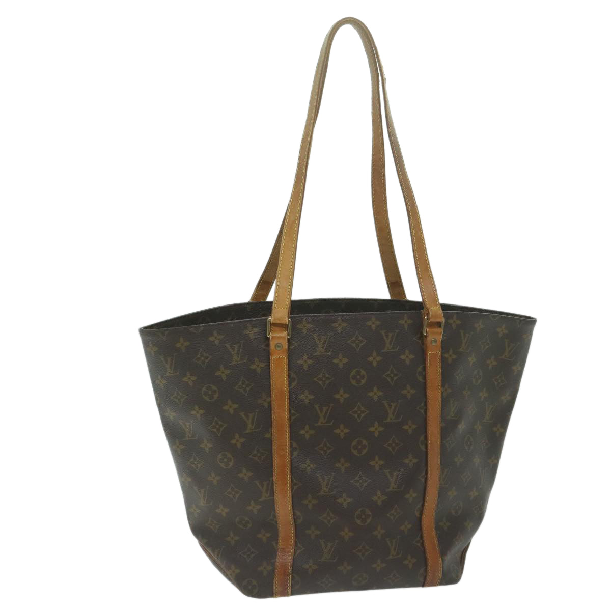 LOUIS VUITTON Monogram Sac Shopping Tote Bag M51108 LV 63456
