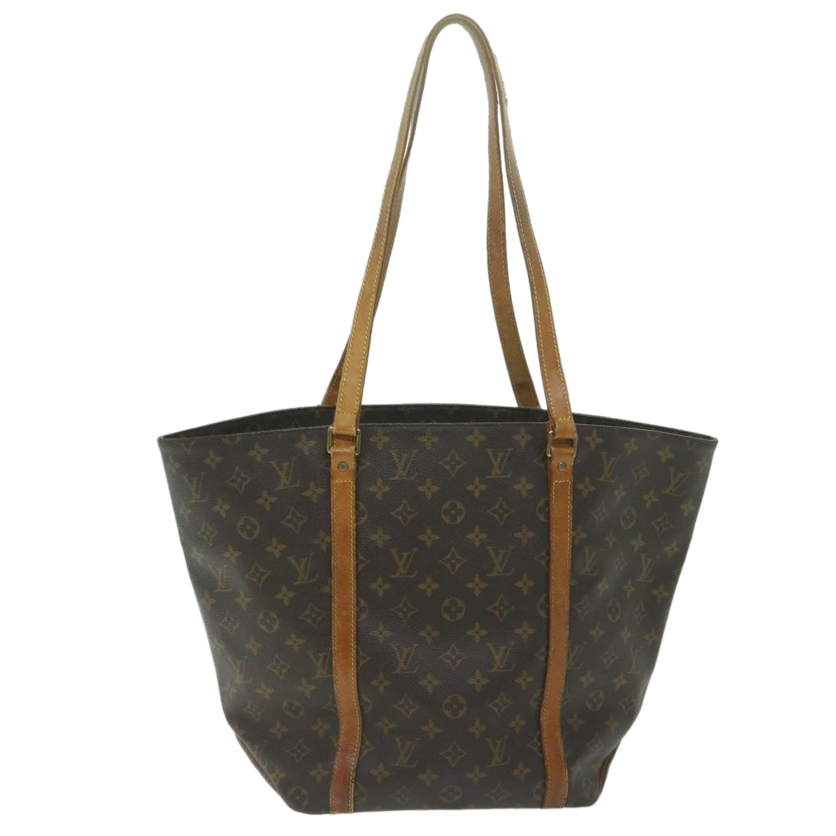 LOUIS VUITTON Monogram Sac Shopping Tote Bag M51108 LV 63456