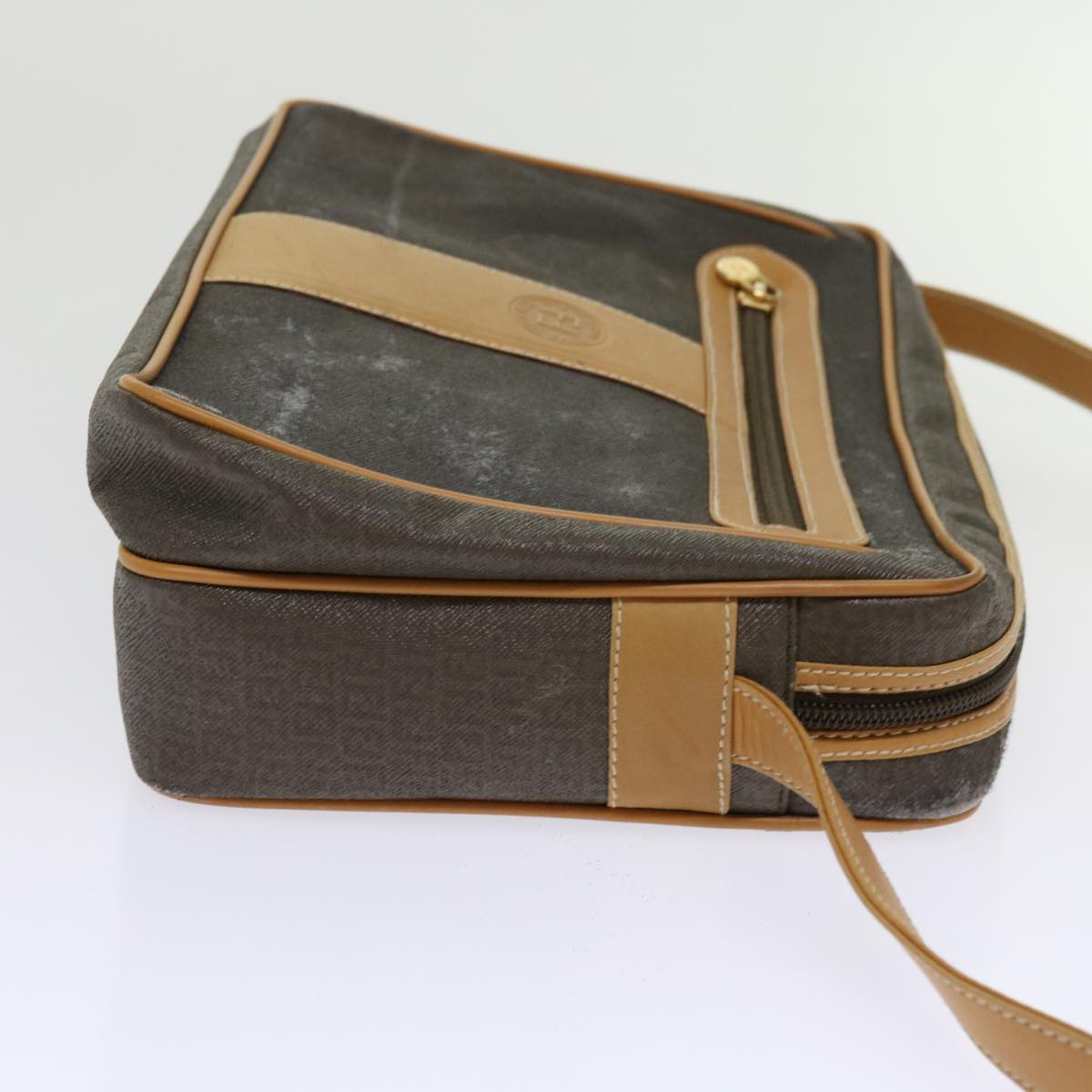 FENDI Shoulder Bag Nylon Brown 63467