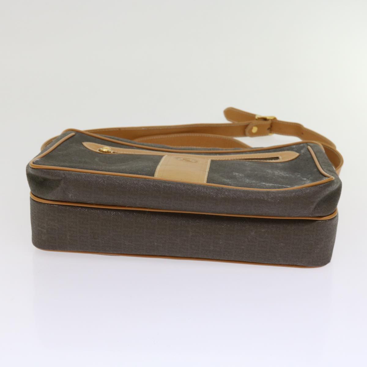 FENDI Shoulder Bag Nylon Brown 63467