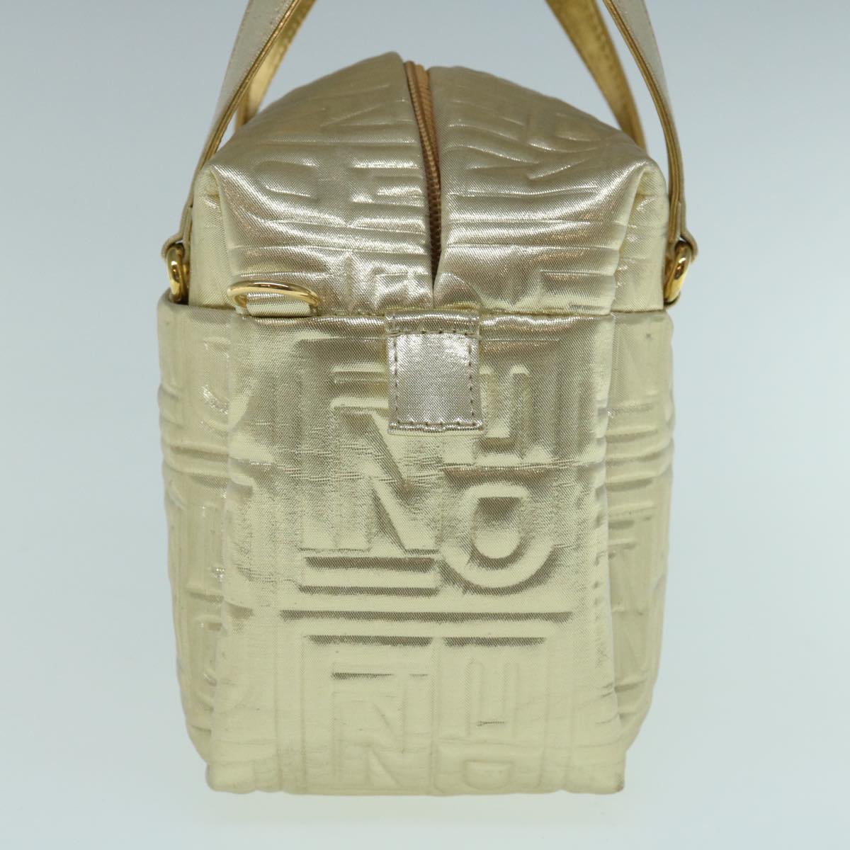 FENDI Hand Bag Nylon 2way Gold 63497A