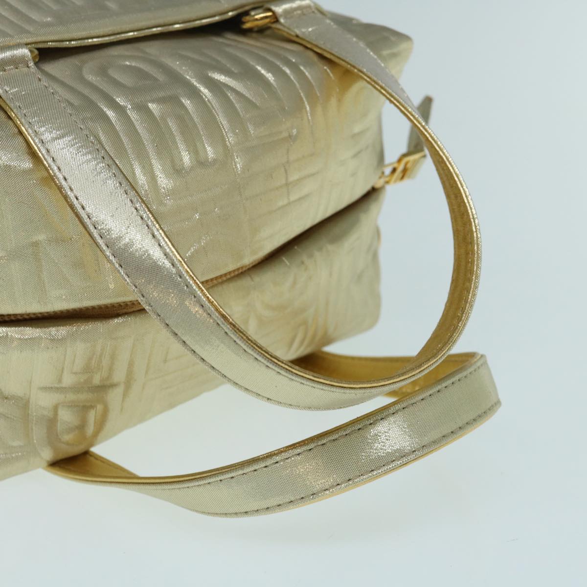 FENDI Hand Bag Nylon 2way Gold 63497A
