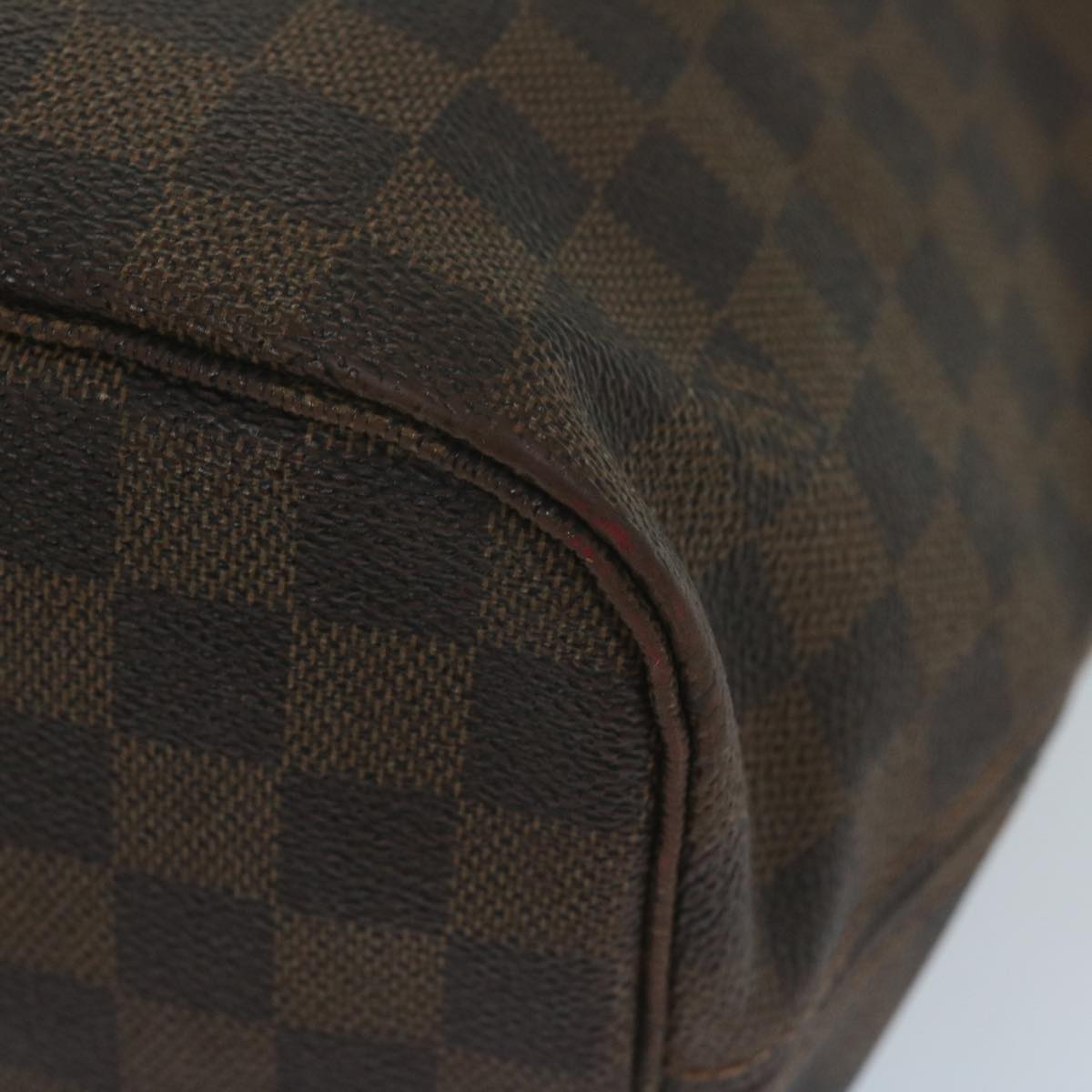 LOUIS VUITTON Damier Ebene Neverfull MM Tote Bag N51105 LV 63524
