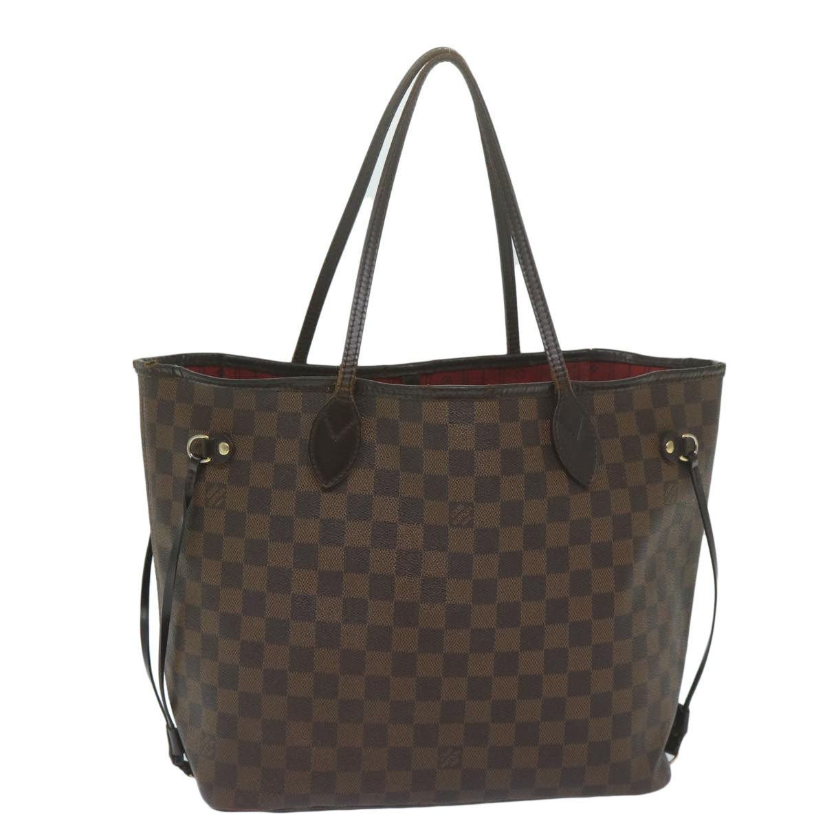 LOUIS VUITTON Damier Ebene Neverfull MM Tote Bag N51105 LV 63524