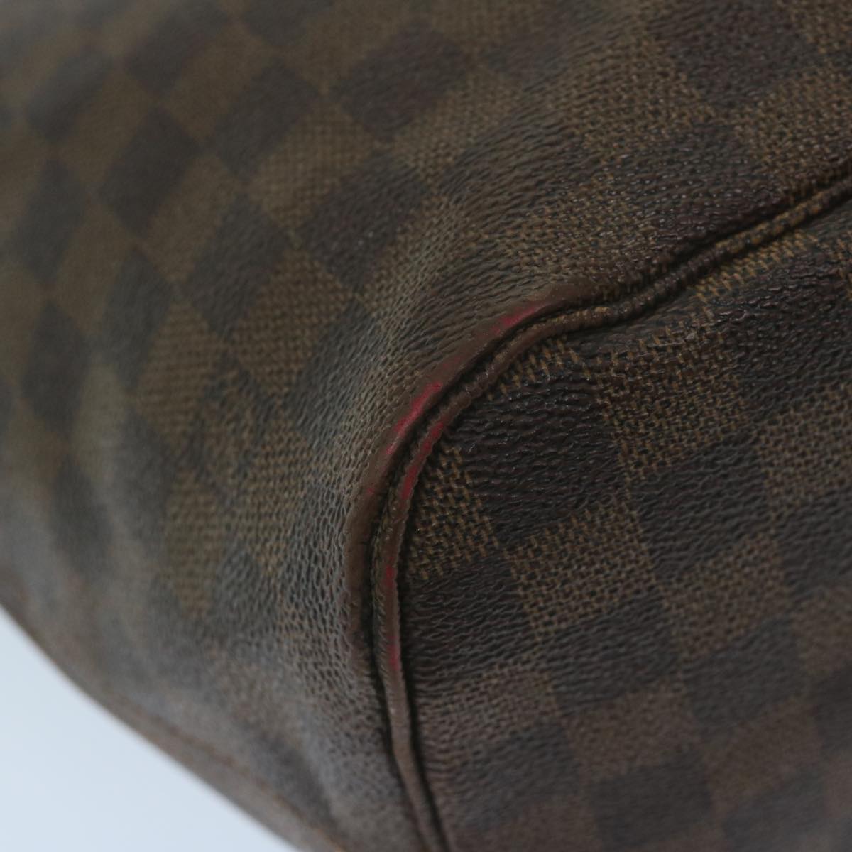 LOUIS VUITTON Damier Ebene Neverfull MM Tote Bag N51105 LV 63524