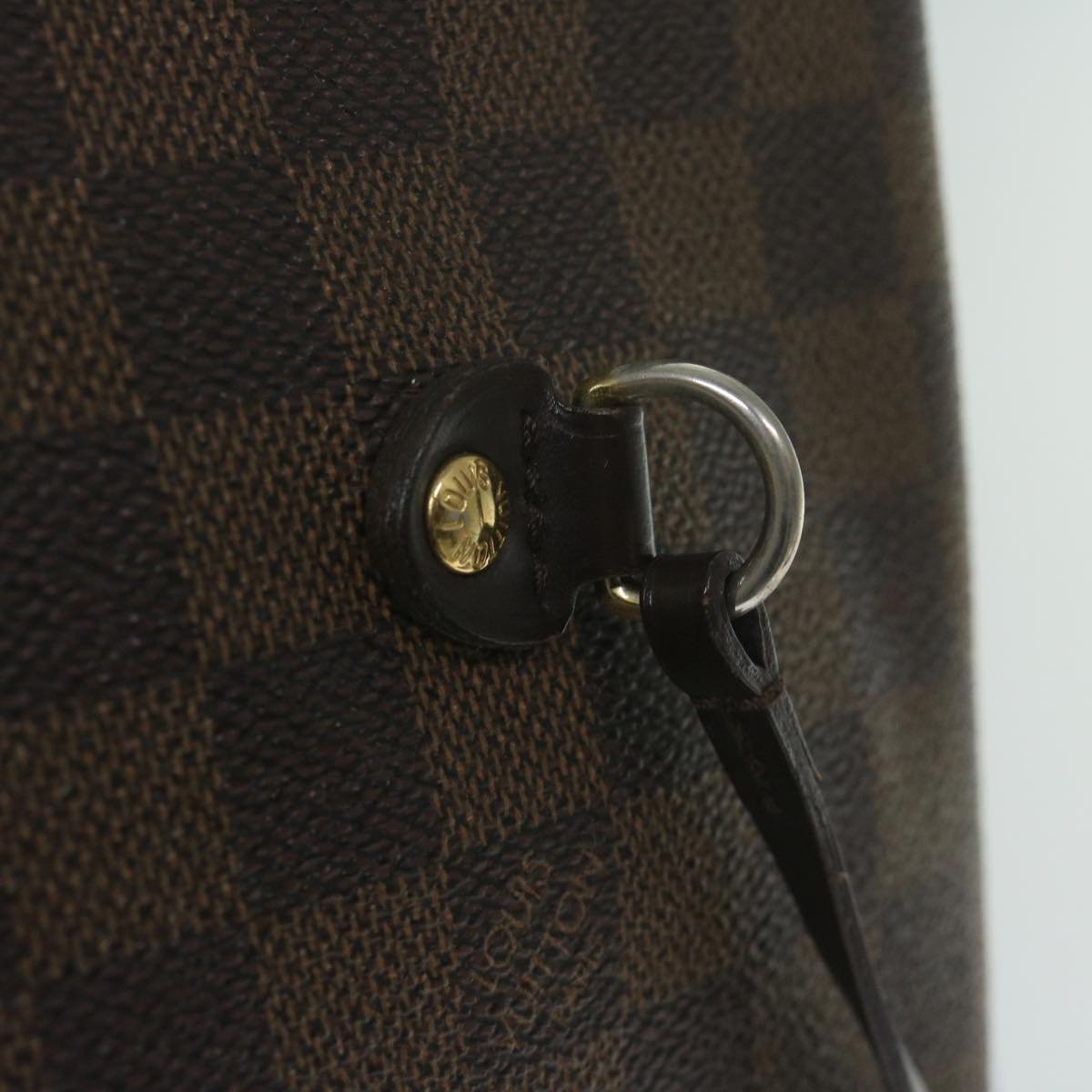 LOUIS VUITTON Damier Ebene Neverfull MM Tote Bag N51105 LV 63524