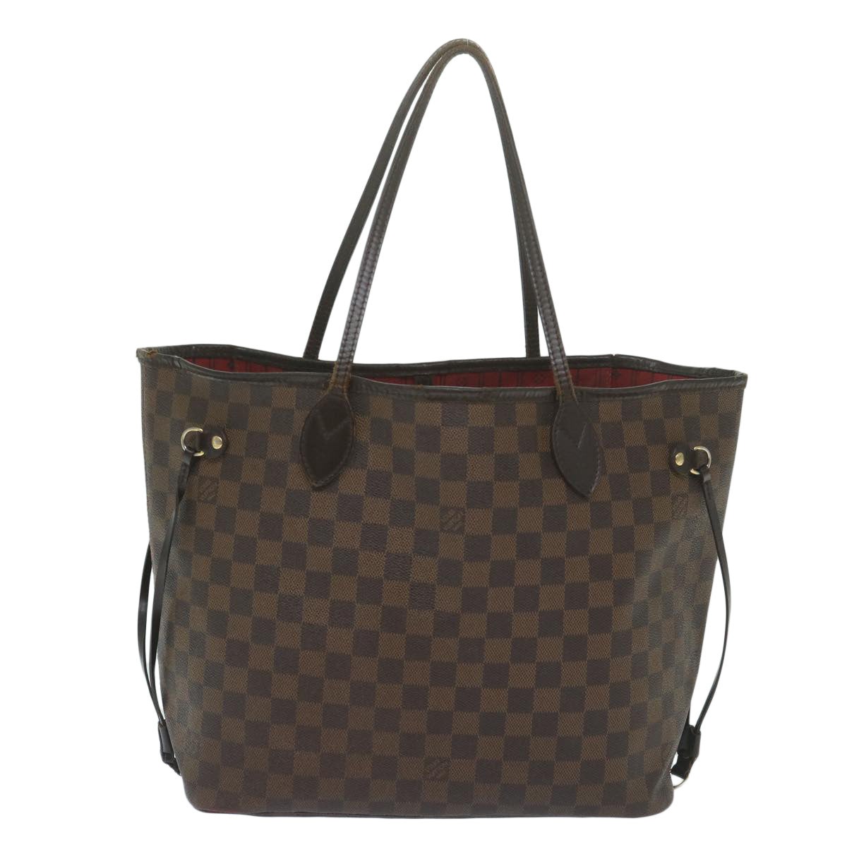 LOUIS VUITTON Damier Ebene Neverfull MM Tote Bag N51105 LV 63524
