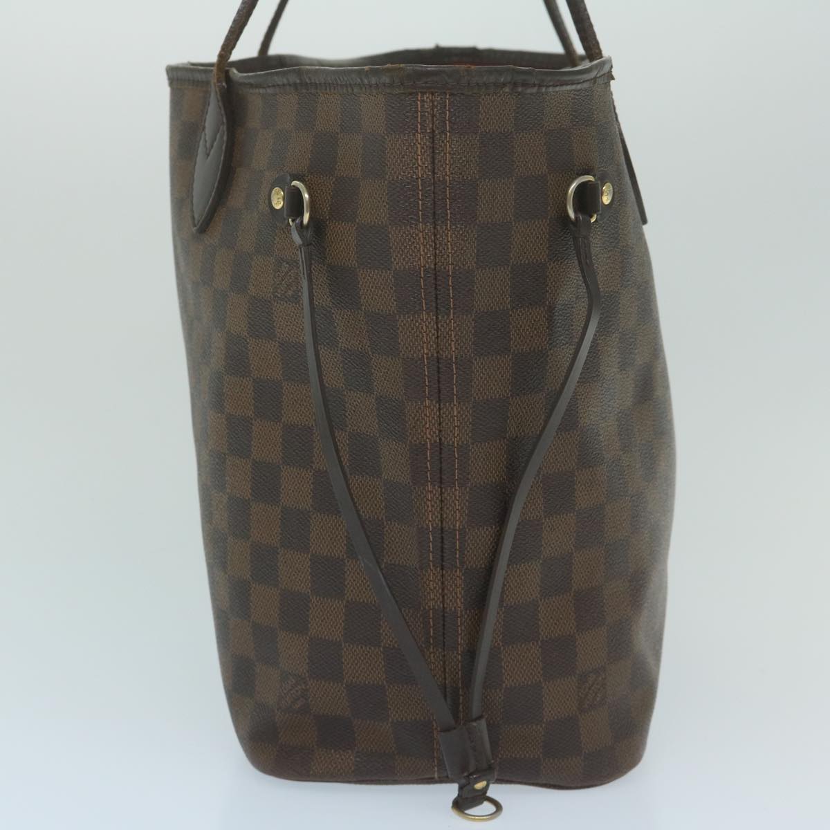 LOUIS VUITTON Damier Ebene Neverfull MM Tote Bag N51105 LV 63524