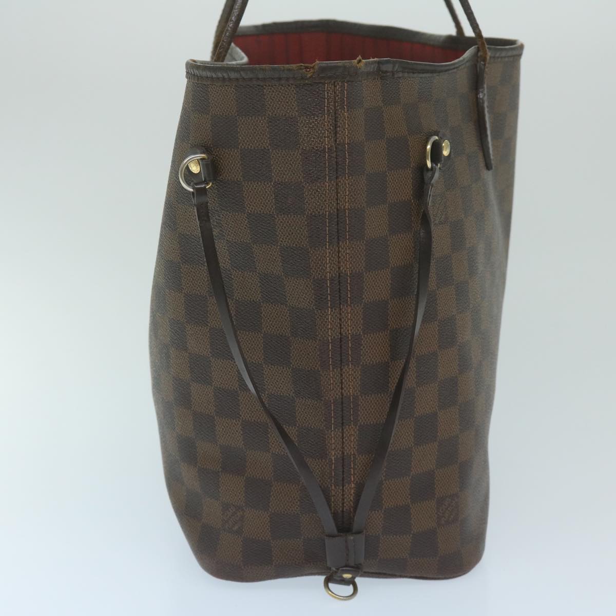 LOUIS VUITTON Damier Ebene Neverfull MM Tote Bag N51105 LV 63524