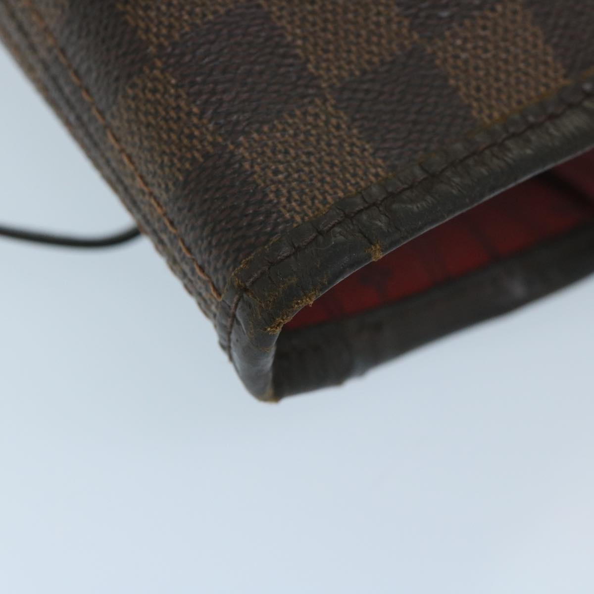 LOUIS VUITTON Damier Ebene Neverfull MM Tote Bag N51105 LV 63524
