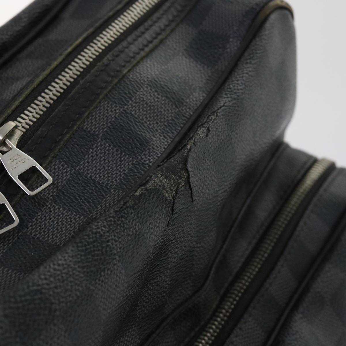 LOUIS VUITTON Damier Graphite Io Shoulder Bag N45252 LV 63542