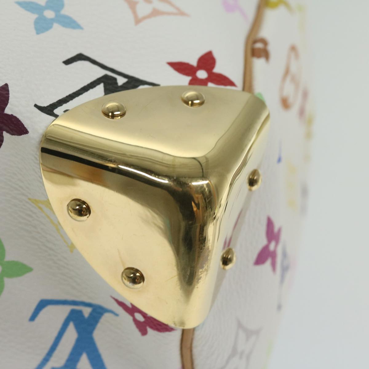 LOUIS VUITTON Monogram Multicolor Keepall 45 Boston Bag White M92641 63604A