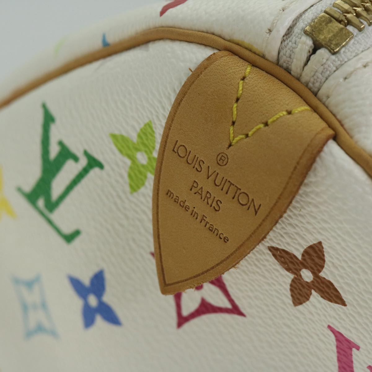LOUIS VUITTON Monogram Multicolor Keepall 45 Boston Bag White M92641 63604A