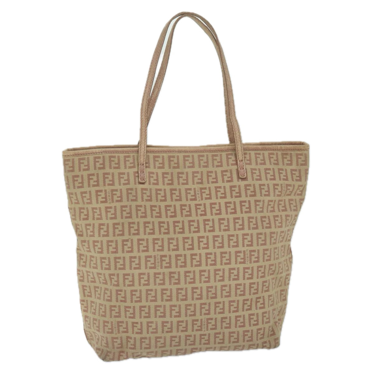 FENDI Zucchino Canvas Tote Bag Pink 8BH073 63734