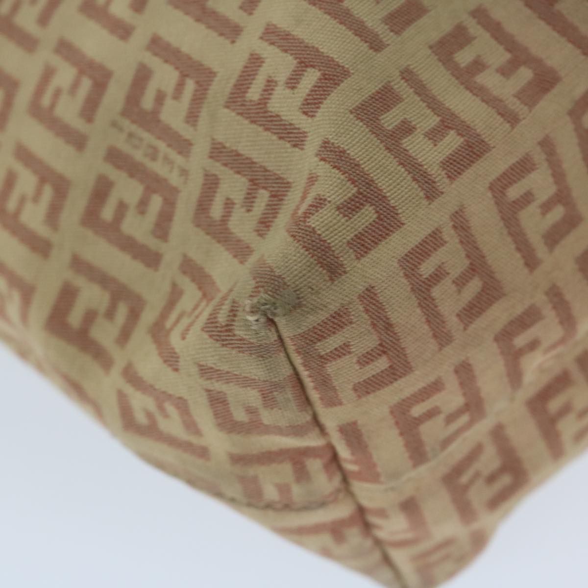 FENDI Zucchino Canvas Tote Bag Pink 8BH073 63734